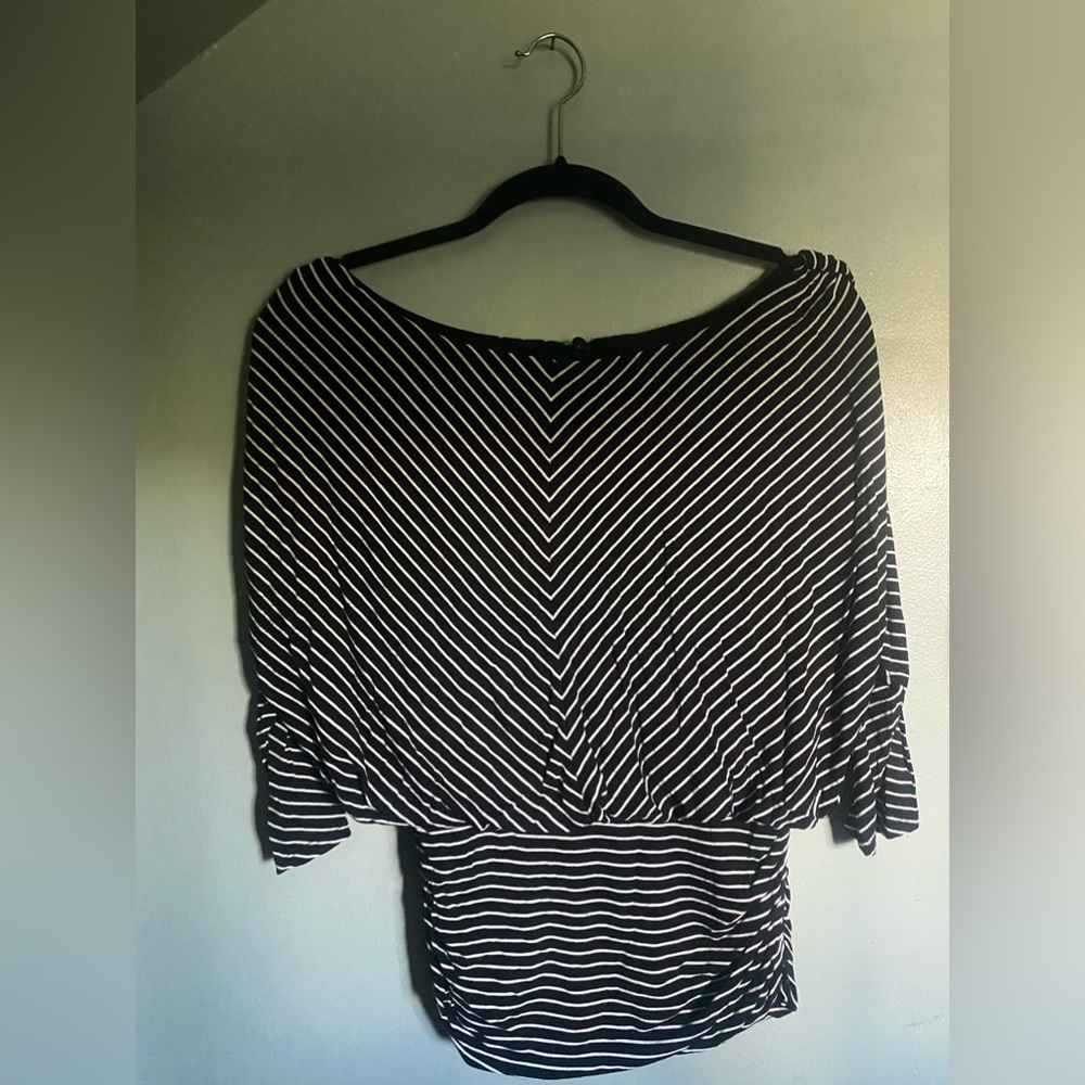 White house black market stripped y2k top